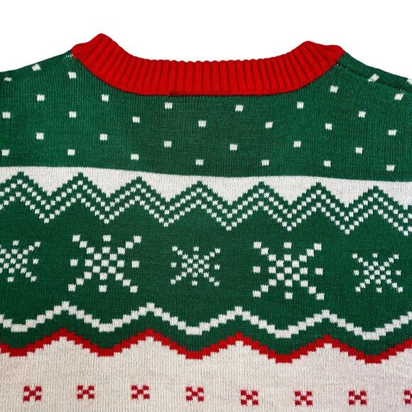 Elf Movie Ugly Christmas Sweater Size Large Will Ferrel Buddy Raised By Elves - Picture 9 of 12